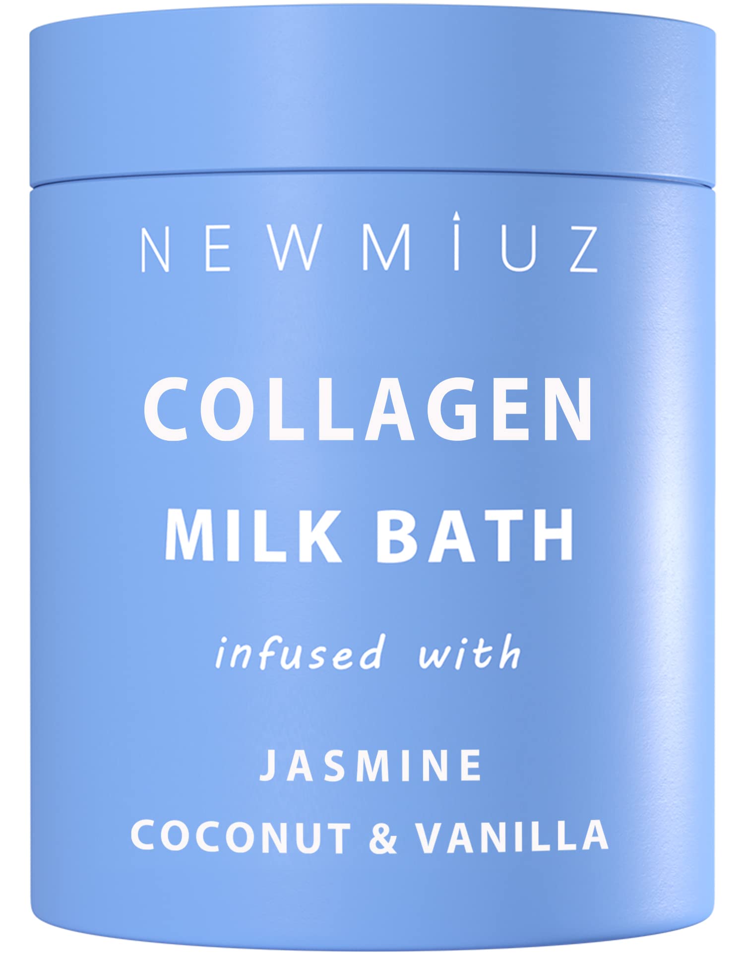 New Miuz bain lait coco collagène: hydrate intensément et laisse la peau douce