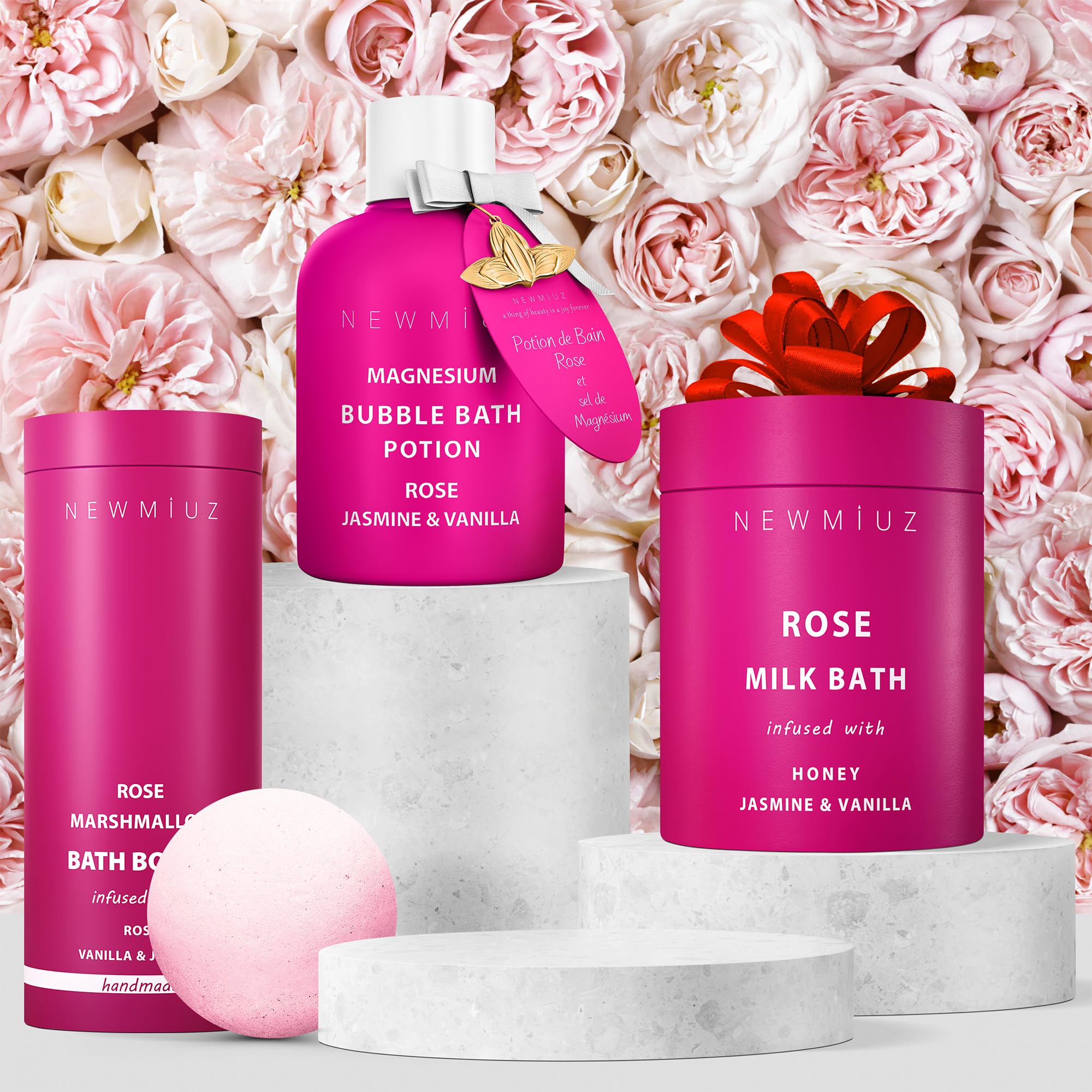 New Miuz Dose bouchons Bain, mesure précise pour une mousse riche.