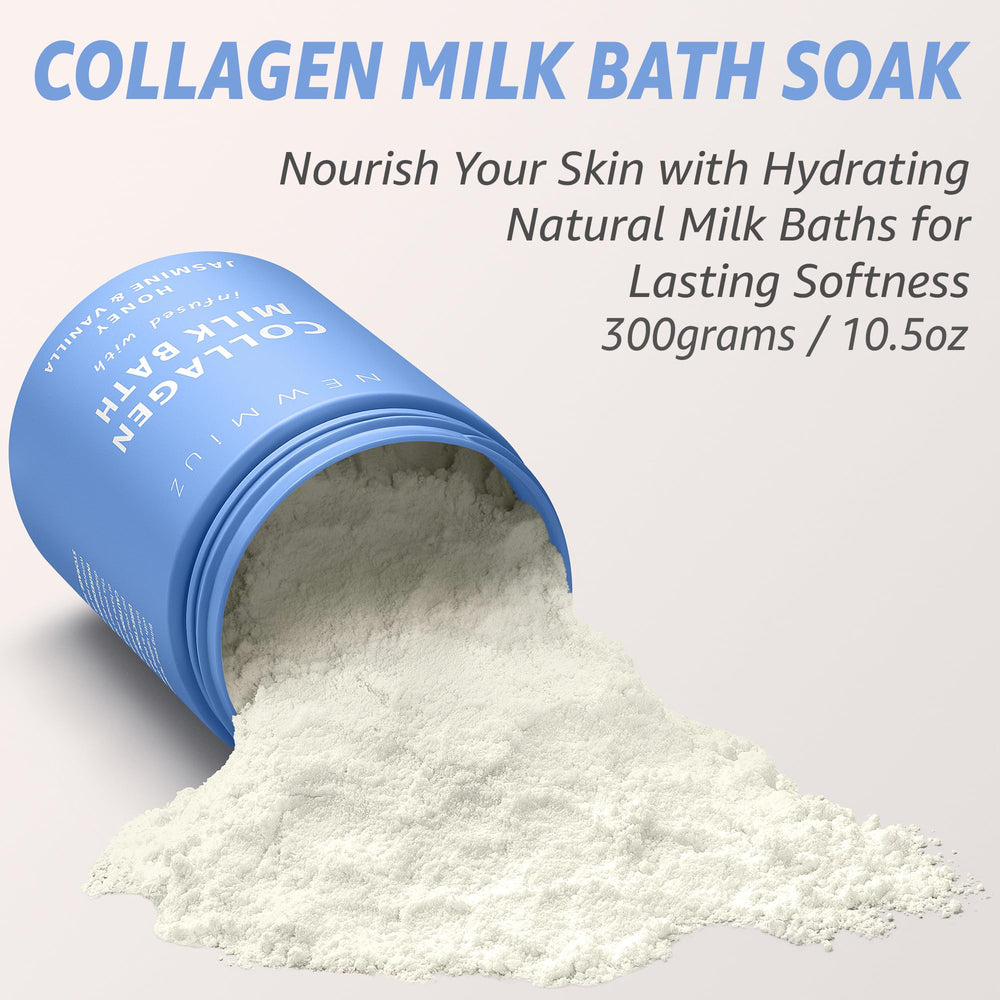 Poudre bain lait coco New Miuz: nourrissante et revitalisante pour la peau