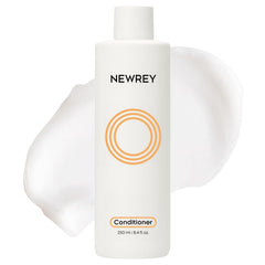 NEWREY Après-Shampooing Hydratant, flacon visible, cheveux plus soyeux et démêlés facilités.