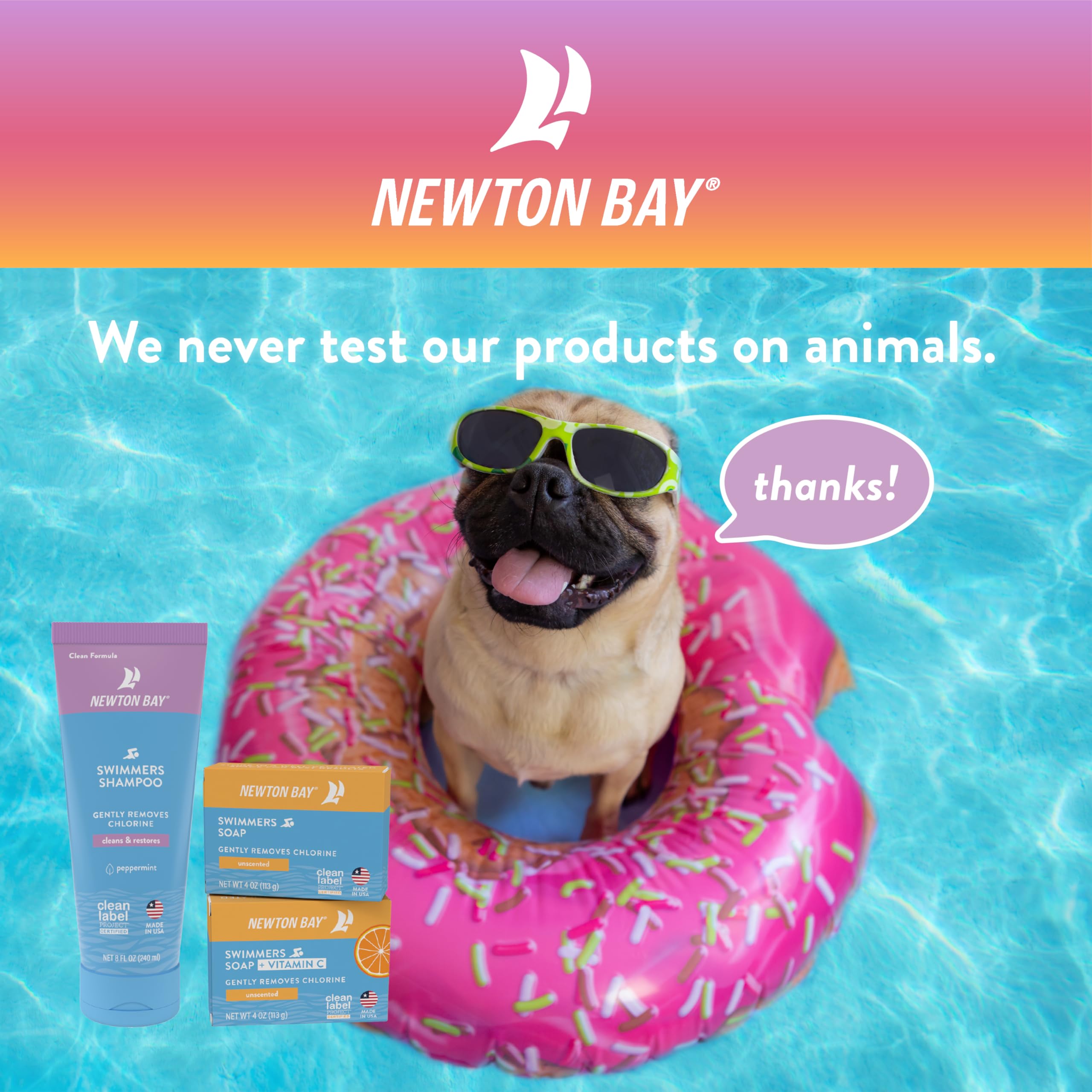 Newton Bay Savon Nageurs - fabriqué aux États-Unis sans cruauté