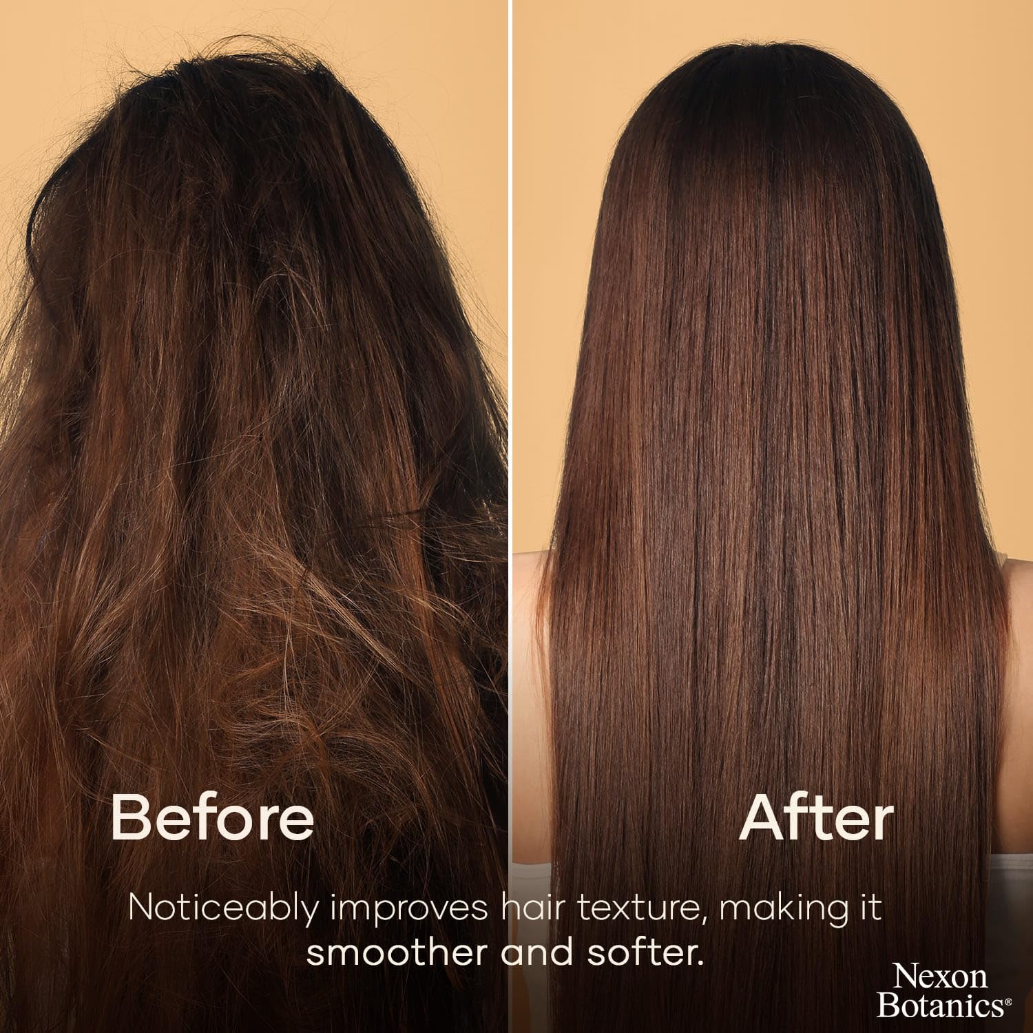 Nexon Botanics huile menthe romarin, adaptée à tous les types de cheveux.
