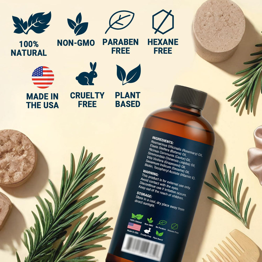 Nexon Botanics rosemary oil used as frizz-control pre-styling aid