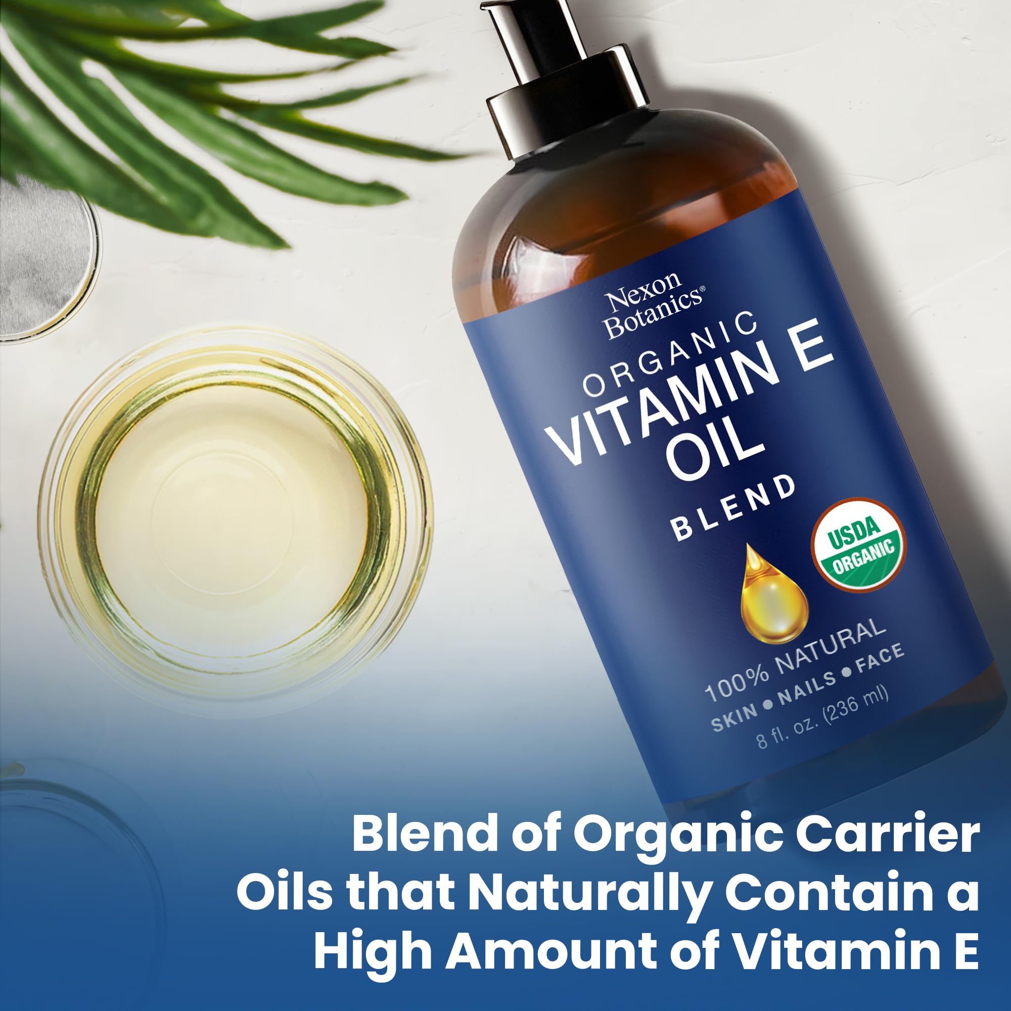 Nexon Botanics Vitamin E Oil made in USA with clean formulation