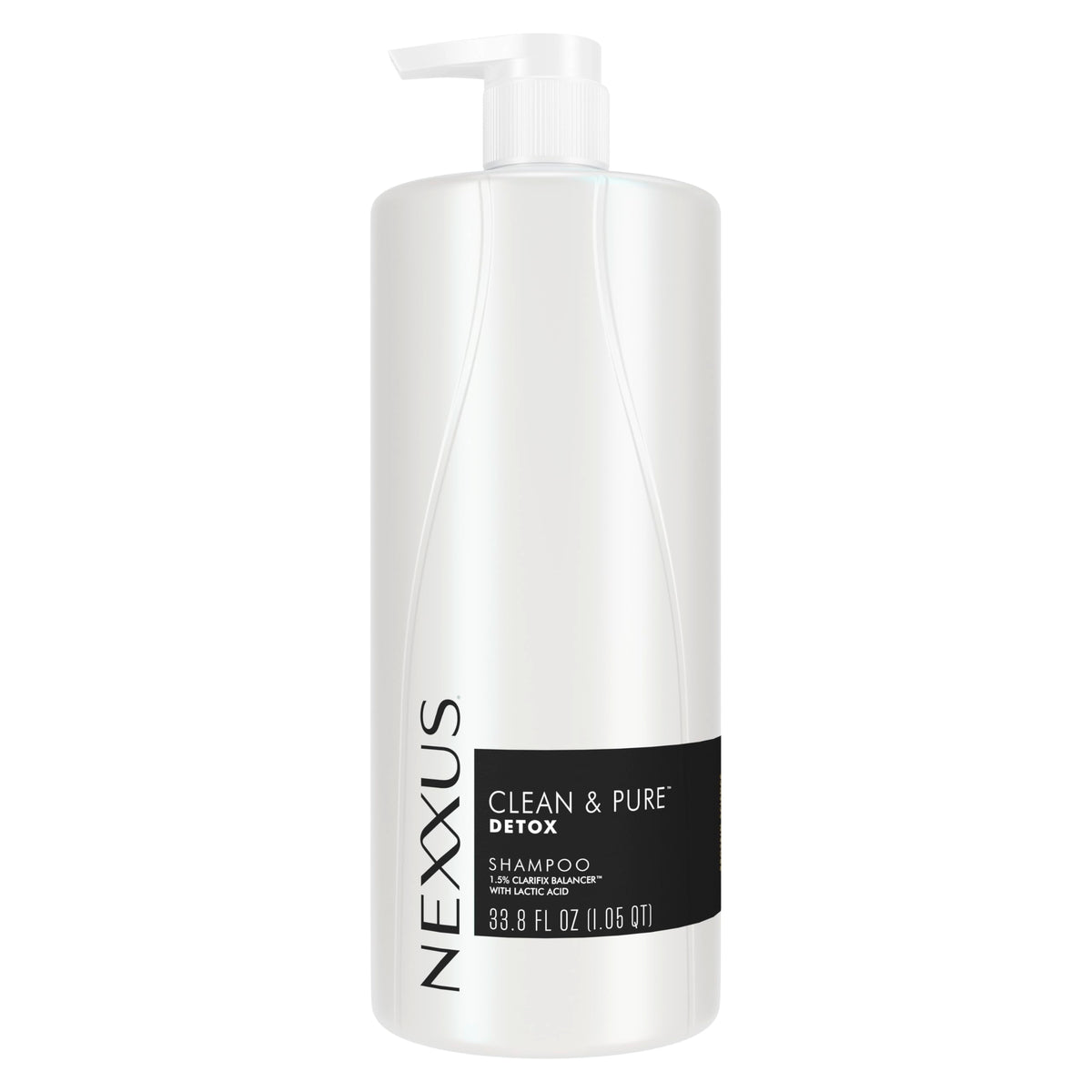 Nexxus Clean & Pure Shampoing Clarifiant: la bouteille purifie et nourrit les cheveux.