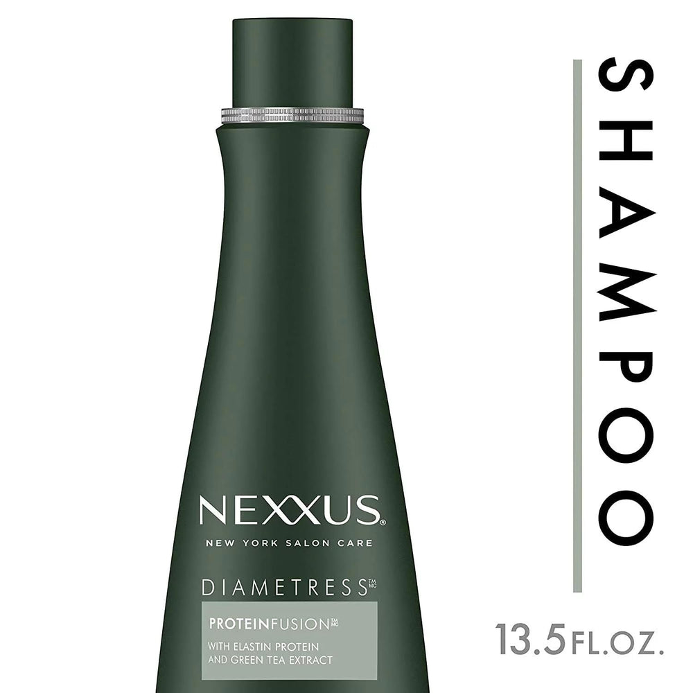 Résultat potentiel sur cheveux fins grâce à Nexxus Diametress.