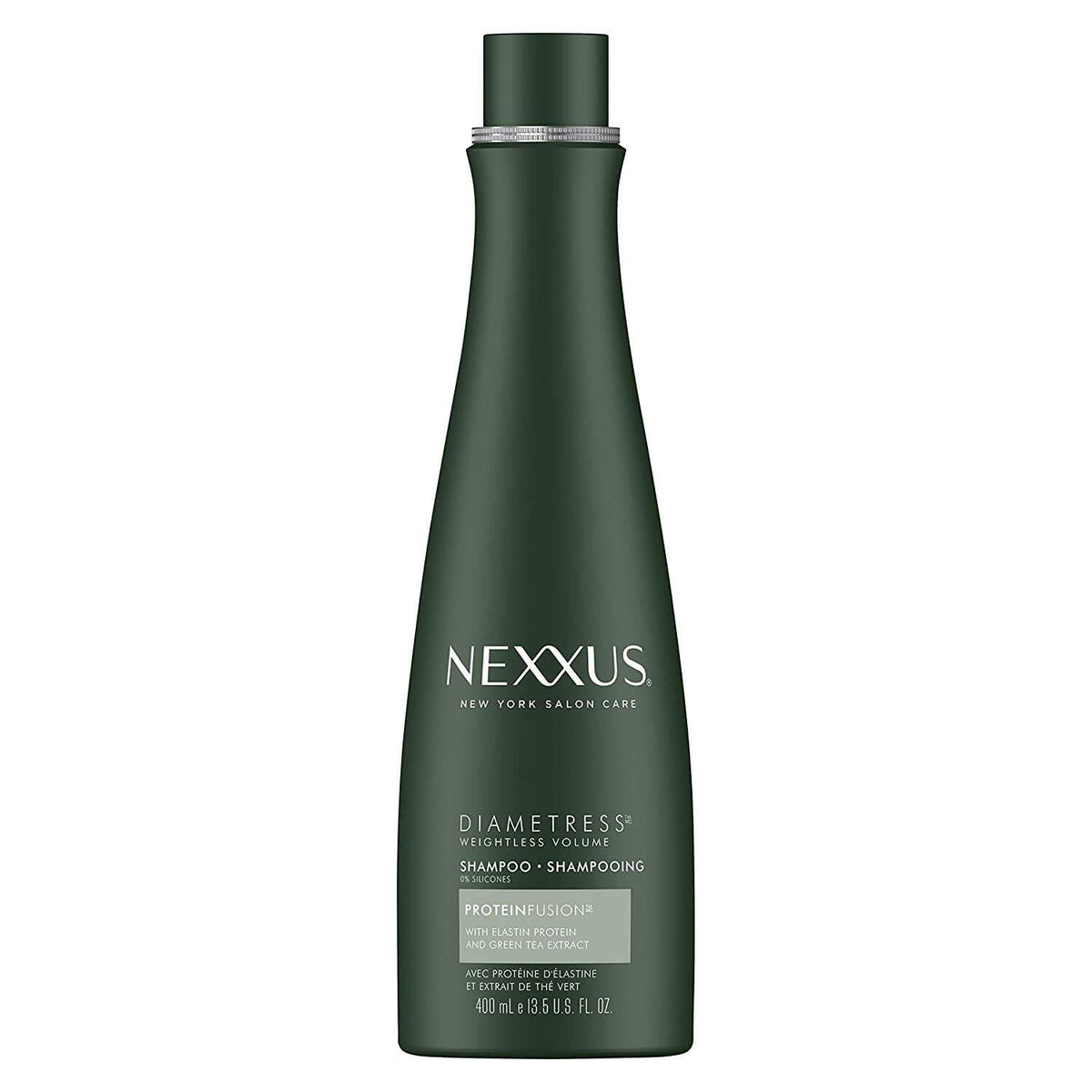 Flacon Nexxus Diametress - shampooing volumisant prêt à l'emploi pour cheveux fins.