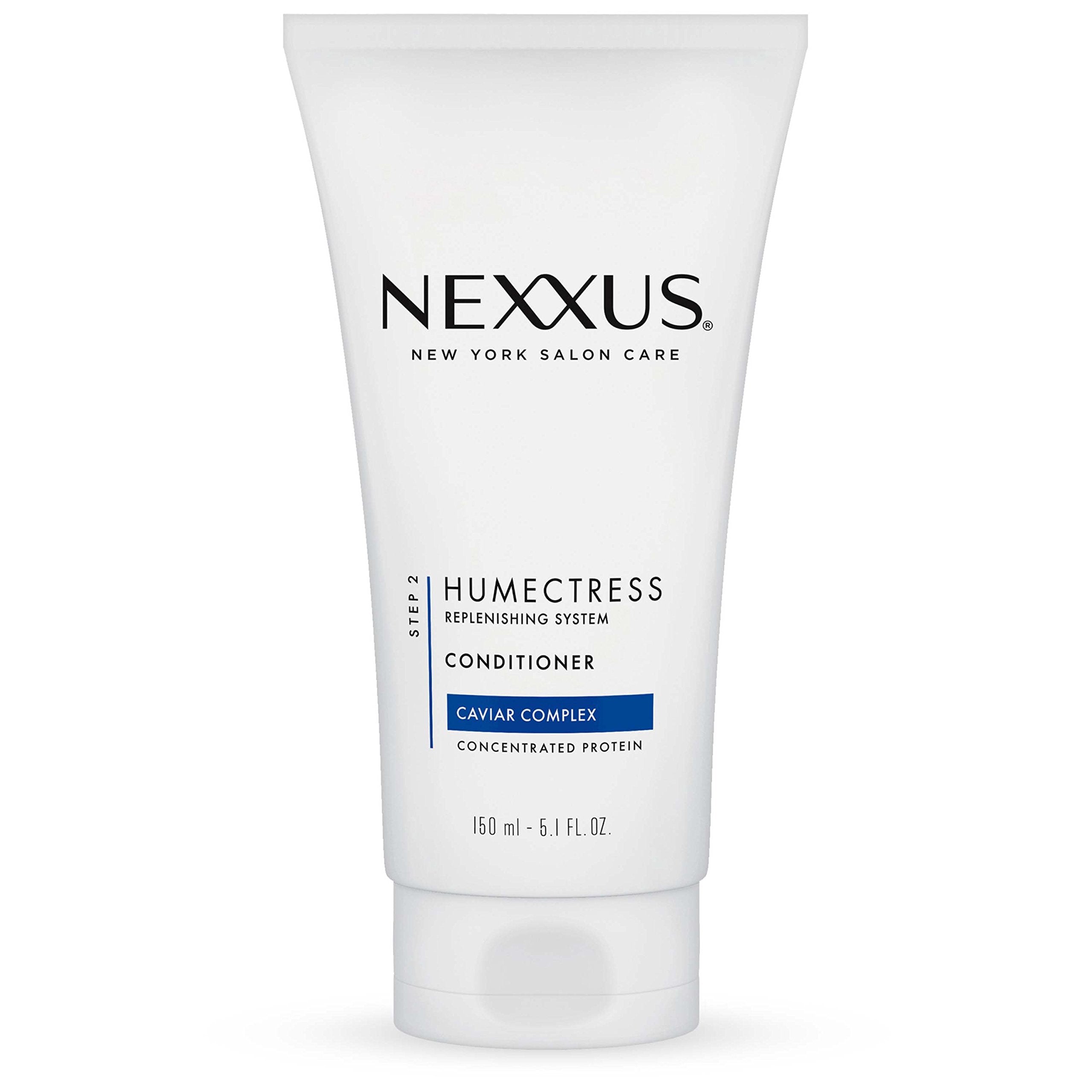 Nexxus Humectress bouteille hydratation durable pour cheveux secs.