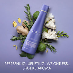 Nexxus Hy-Volume Shampoo, arôme citrus frais pour une sensation de fraîcheur.