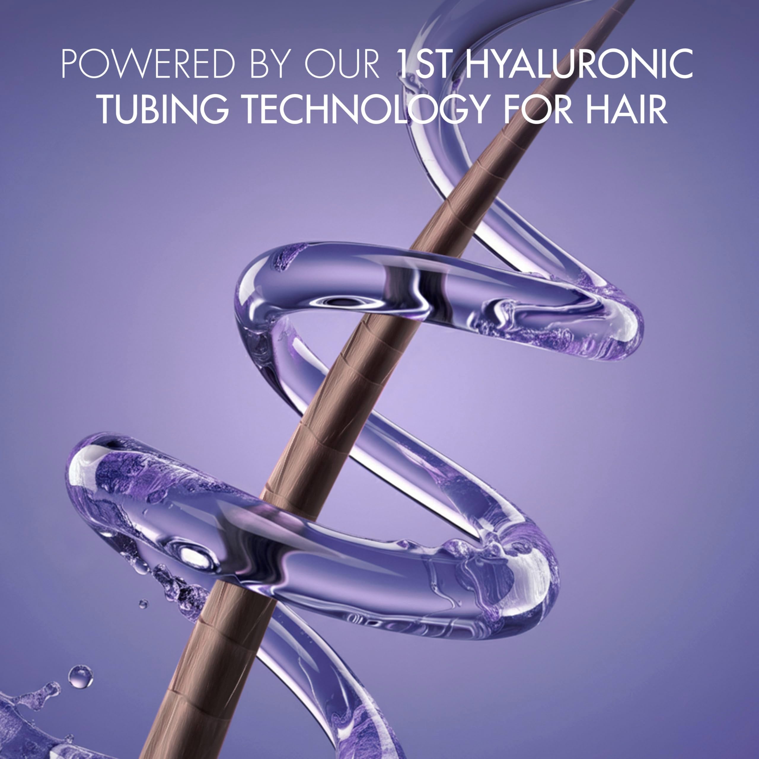 Nexxus Hy-Volume Shampoo, technologie hyaluronique enveloppante renforçant les cheveux.