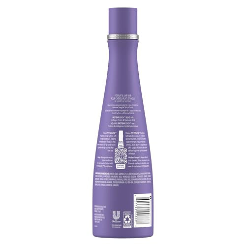 Nexxus Hy-Volume Shampoo, texture crème légère, apporte douceur et épaisseur.
