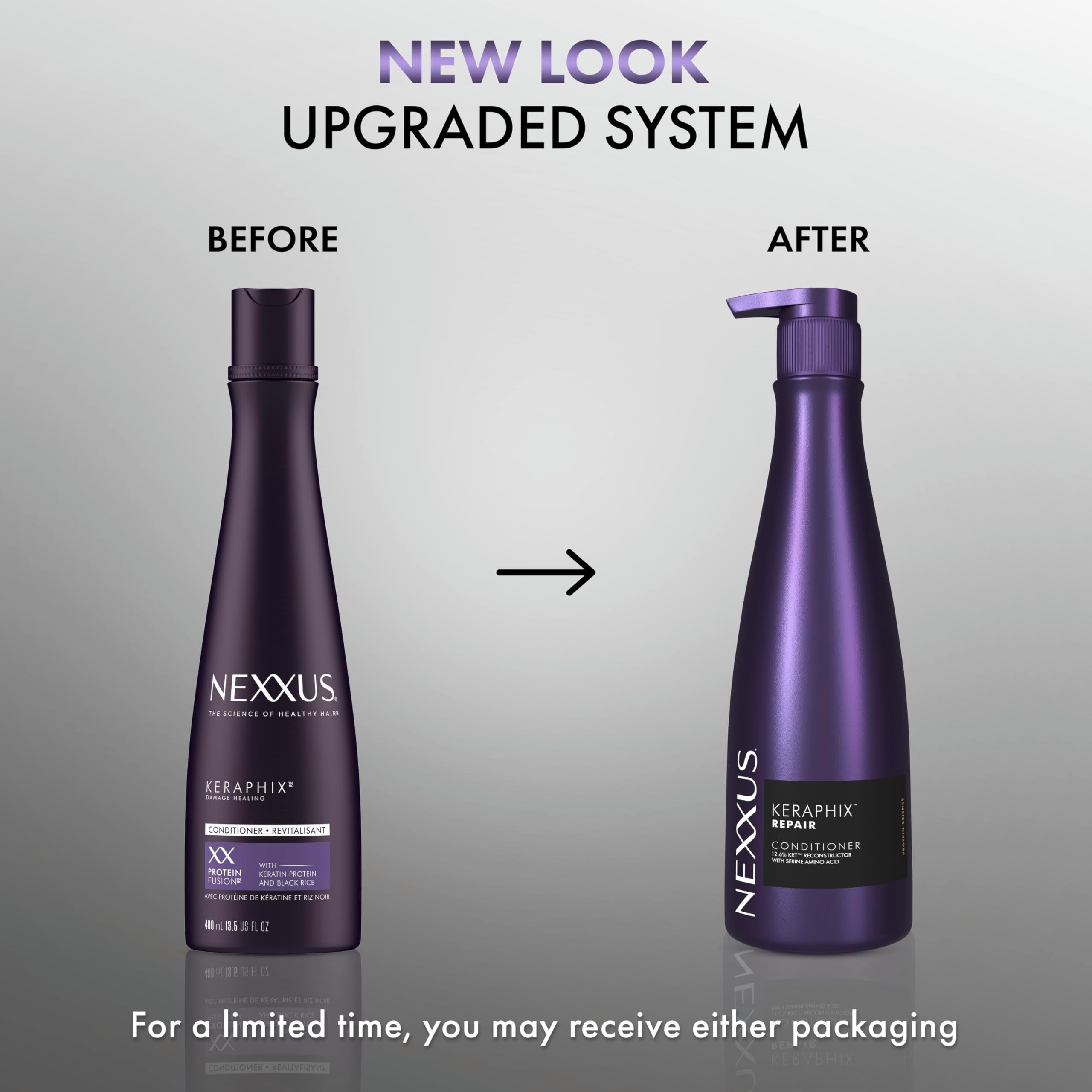 Nexxus Keraphix: cheveux après utilisation, douceur et brillance retrouvées.