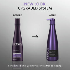 Nexxus Keraphix: cheveux après utilisation, douceur et brillance retrouvées.