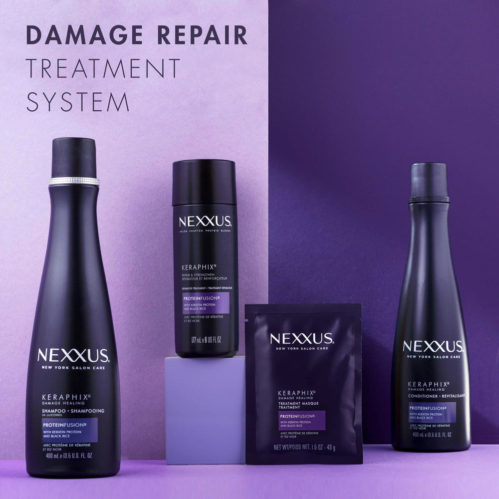 Conditionneur Keraphix complète le rituel cheveux plus forts.