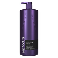 Nexxus Keraphix Shampoing – bouteille visible, soin réparateur des dommages capillaires