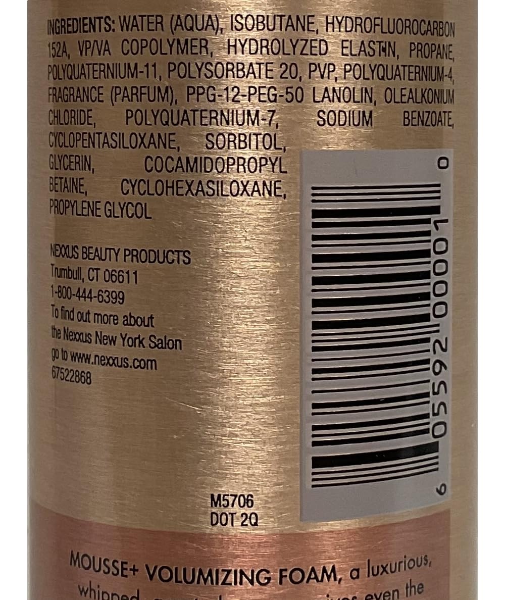 Cheveux volumineux et brillants après utilisation de Nexxus Mousse Plus