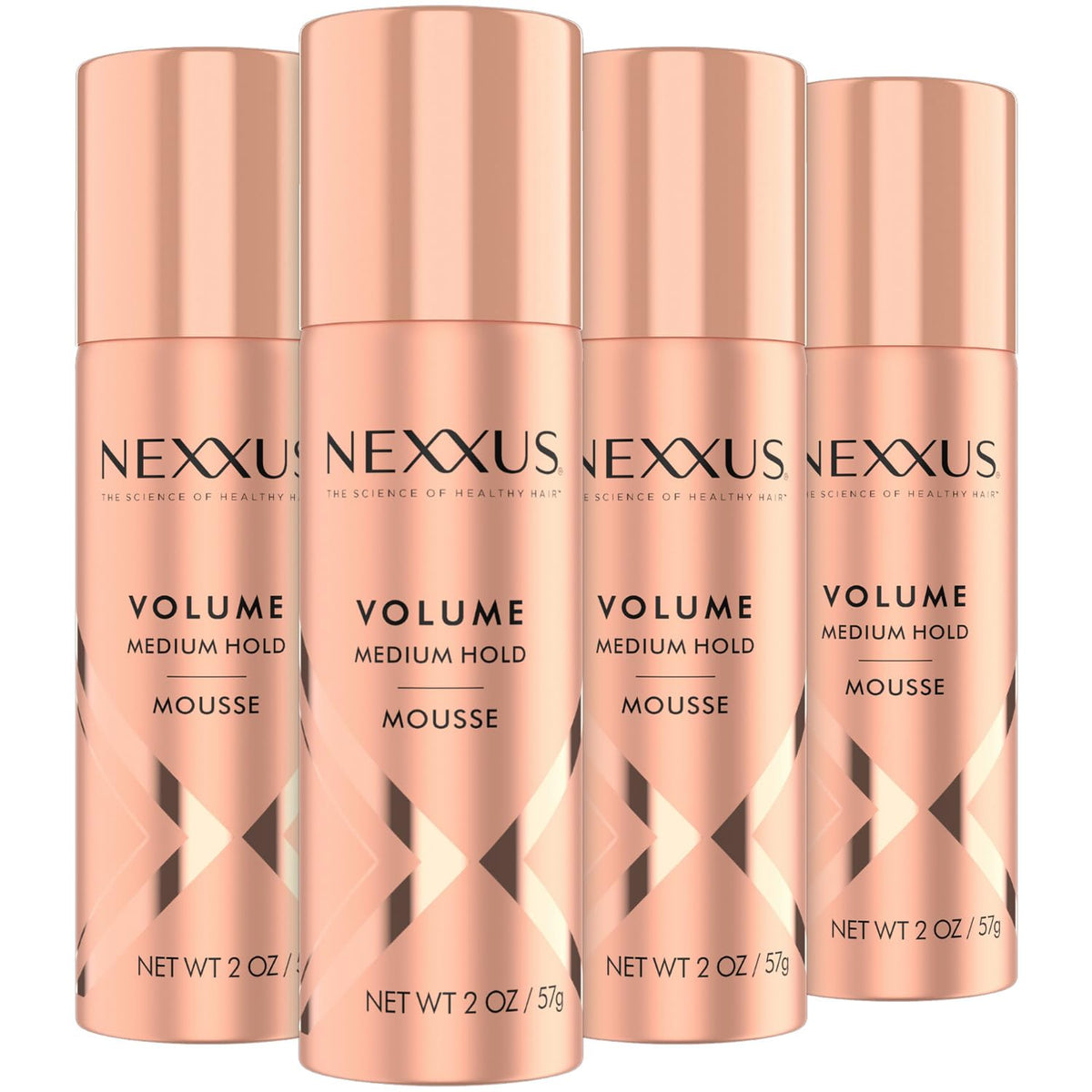 Nexxus Mousse Volume voyage, lot 4x2oz, protection contre l'humidité et vent.