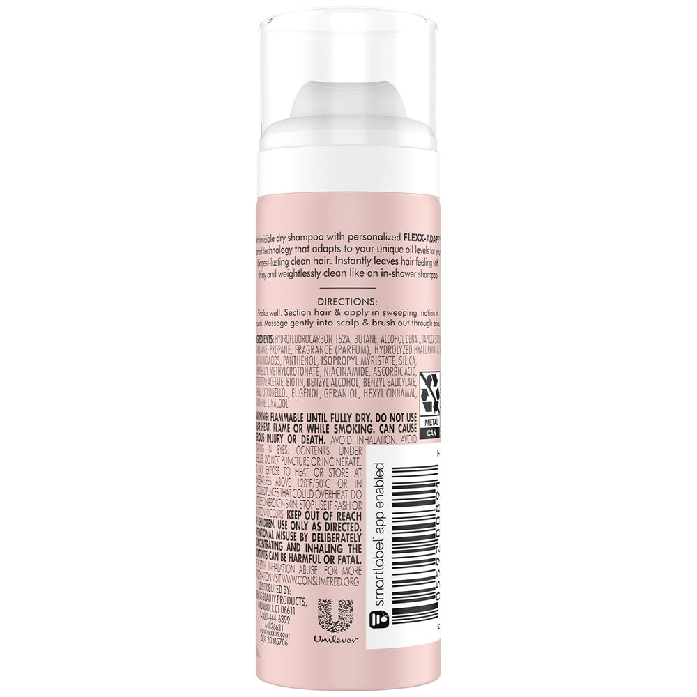 Nexxus shampooing sec voyage: cheveux légers et propres sans résidu.