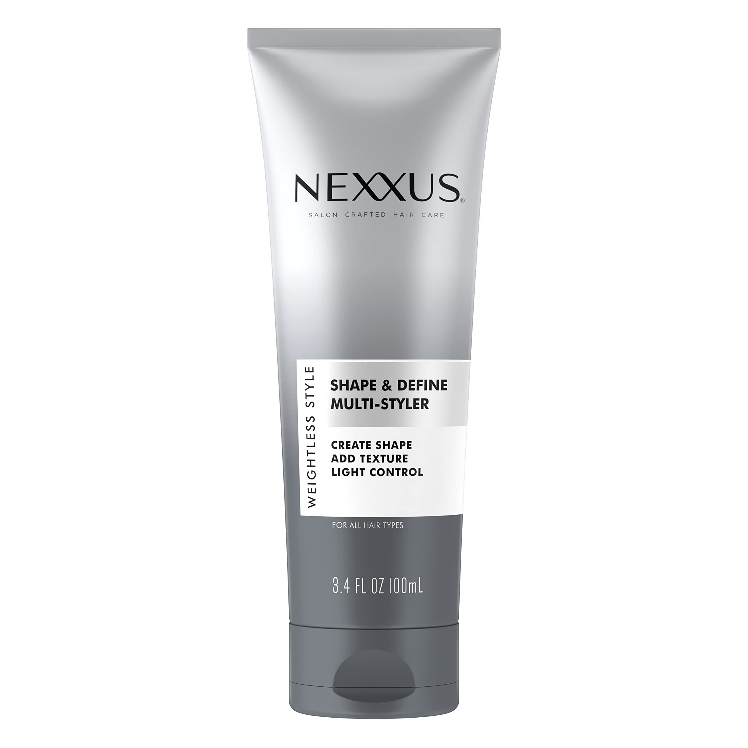 Nexxus Shape and Define Multi-Styler, flacon – tenue légère et définition naturelle.