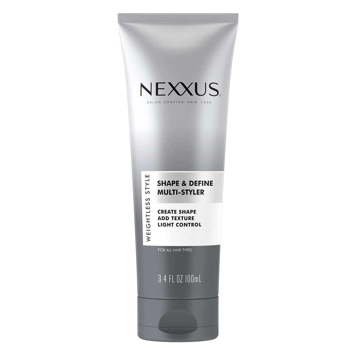 Nexxus Shape and Define Multi-Styler, flacon – tenue légère et définition naturelle.