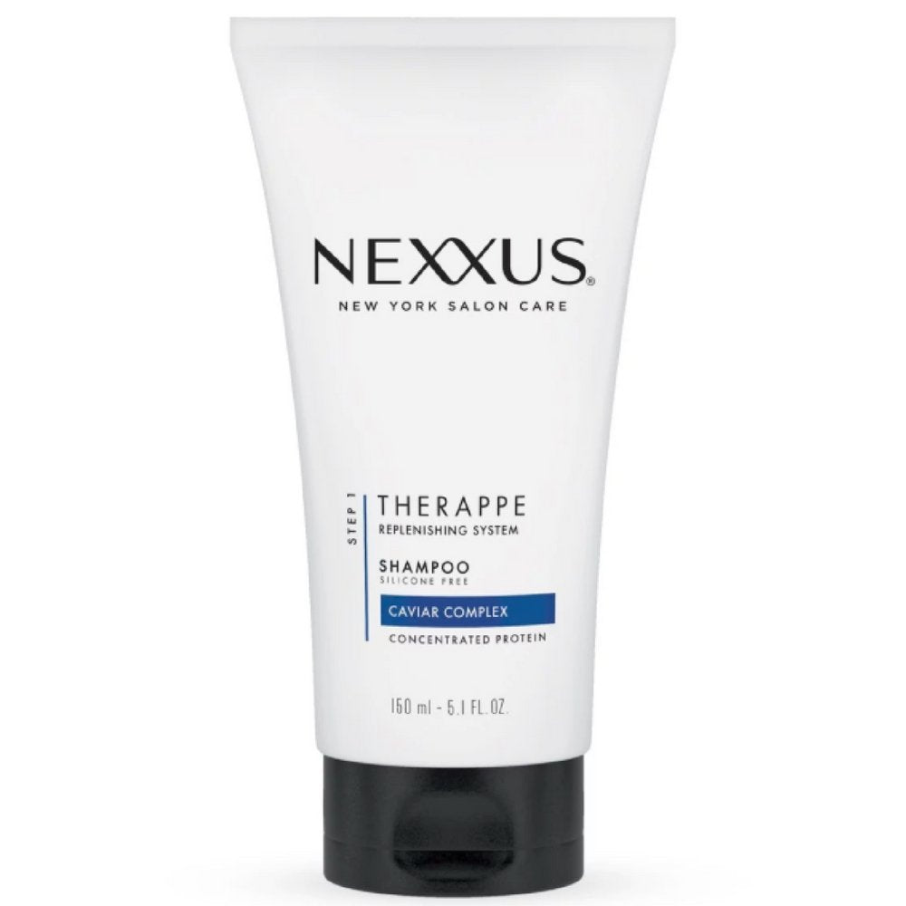 NEXXUS THERAPPE: bouteille montrant l'hydratation durable pour cheveux normaux à secs.