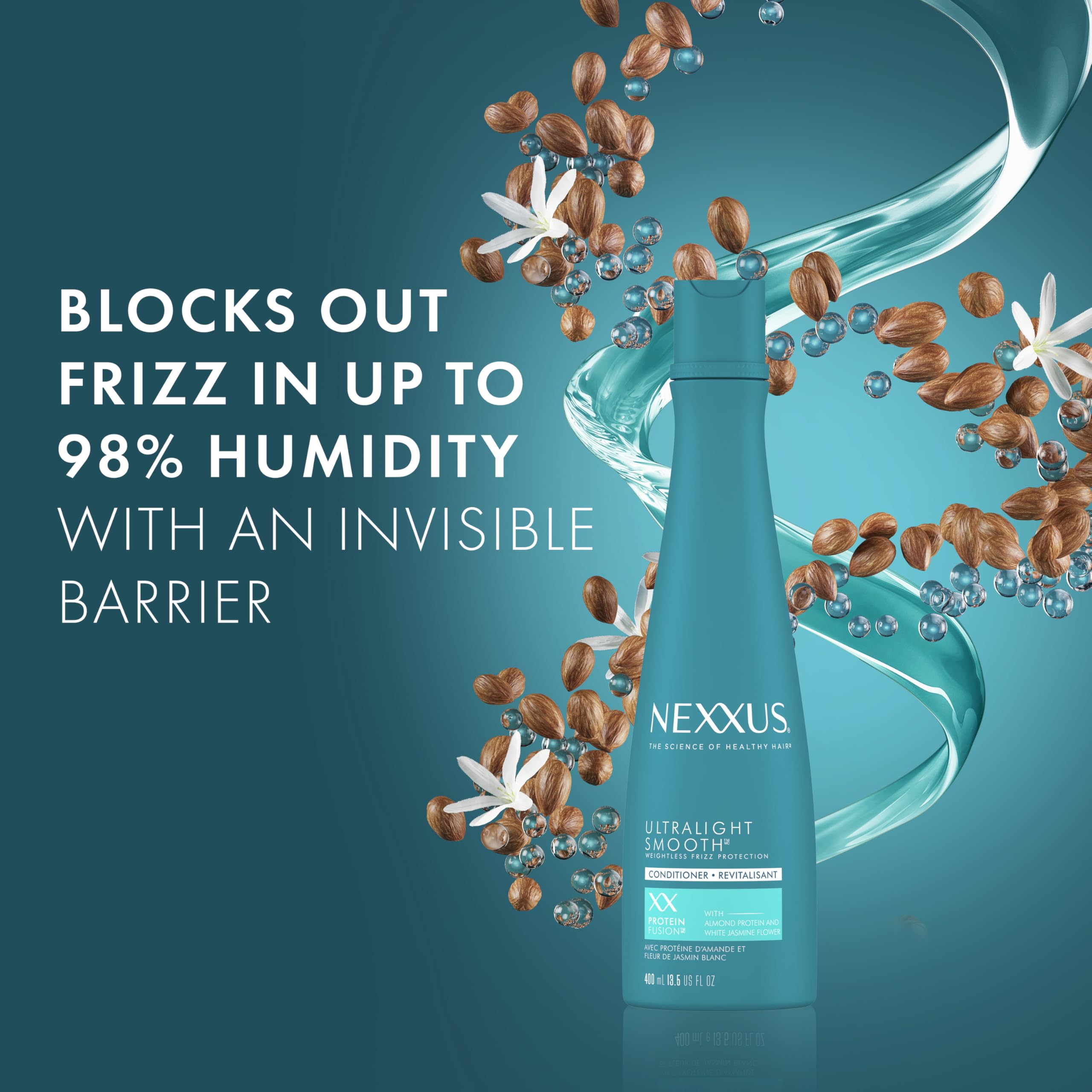 Nexxus Ultralight Smooth – barrière invisible protégeant les mèches de l’humidité.