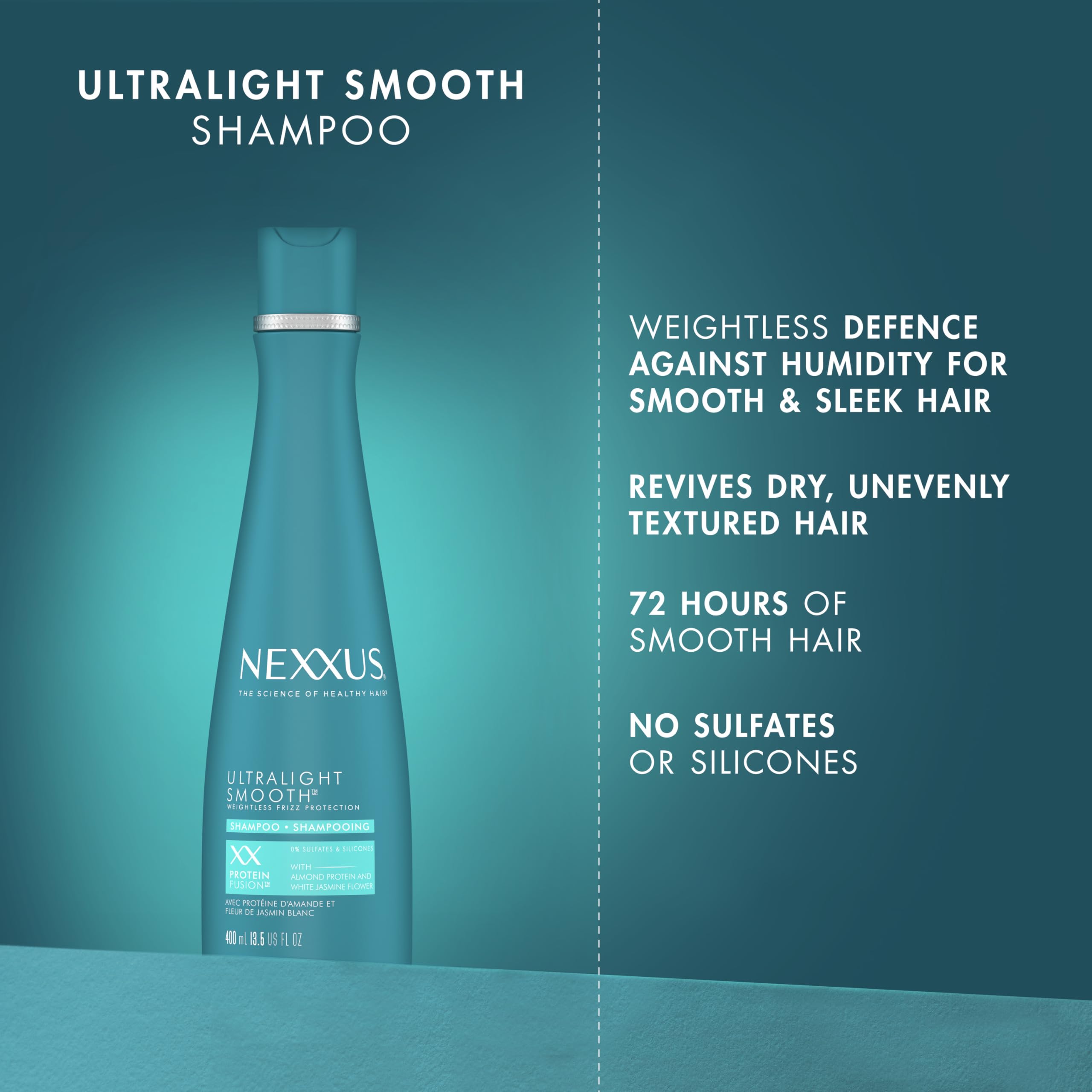 Nexxus Ultralight Smooth Conditioner, application facile sur longueurs et pointes