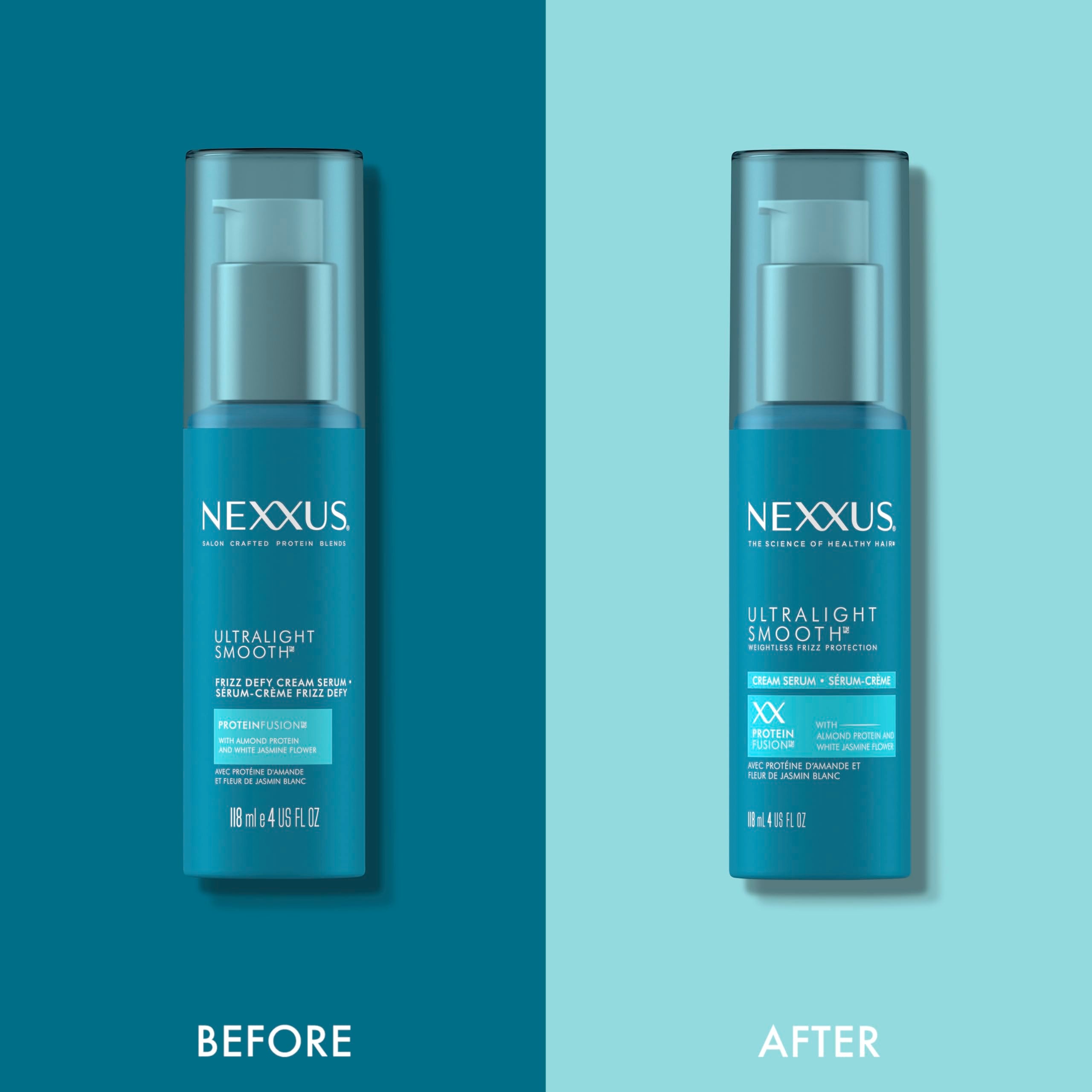 Nexxus Ultralight Smooth Serum – barrière invisible autour de chaque mèche.