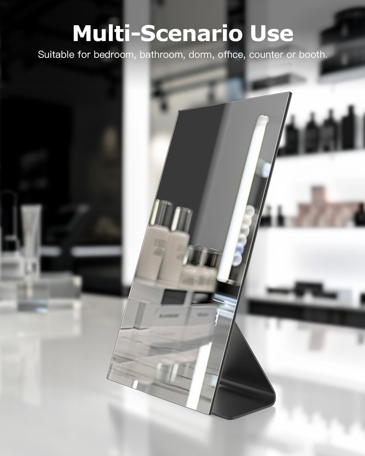 NEZZOE design minimaliste, miroir rectangulaire epure et adaptable a tout decor.