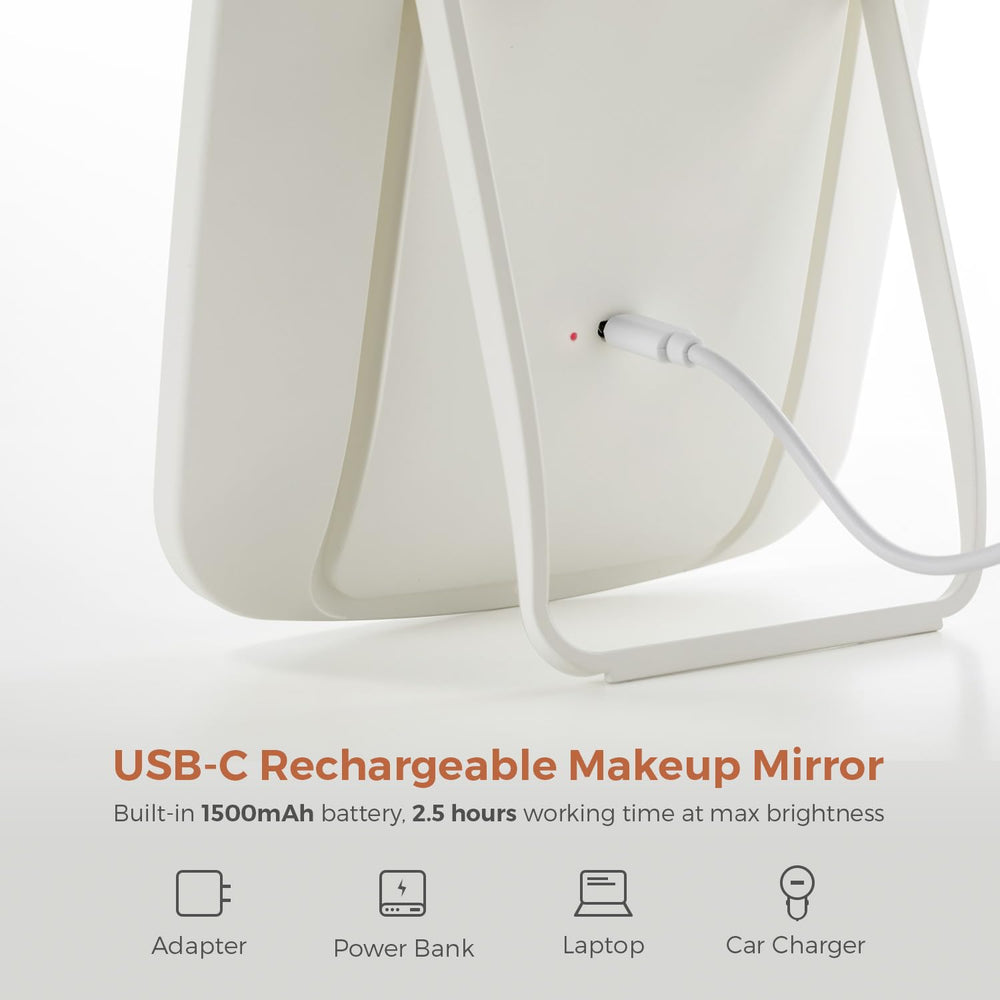 NEZZOE Miroir portable et compact pour bureau et déplacement