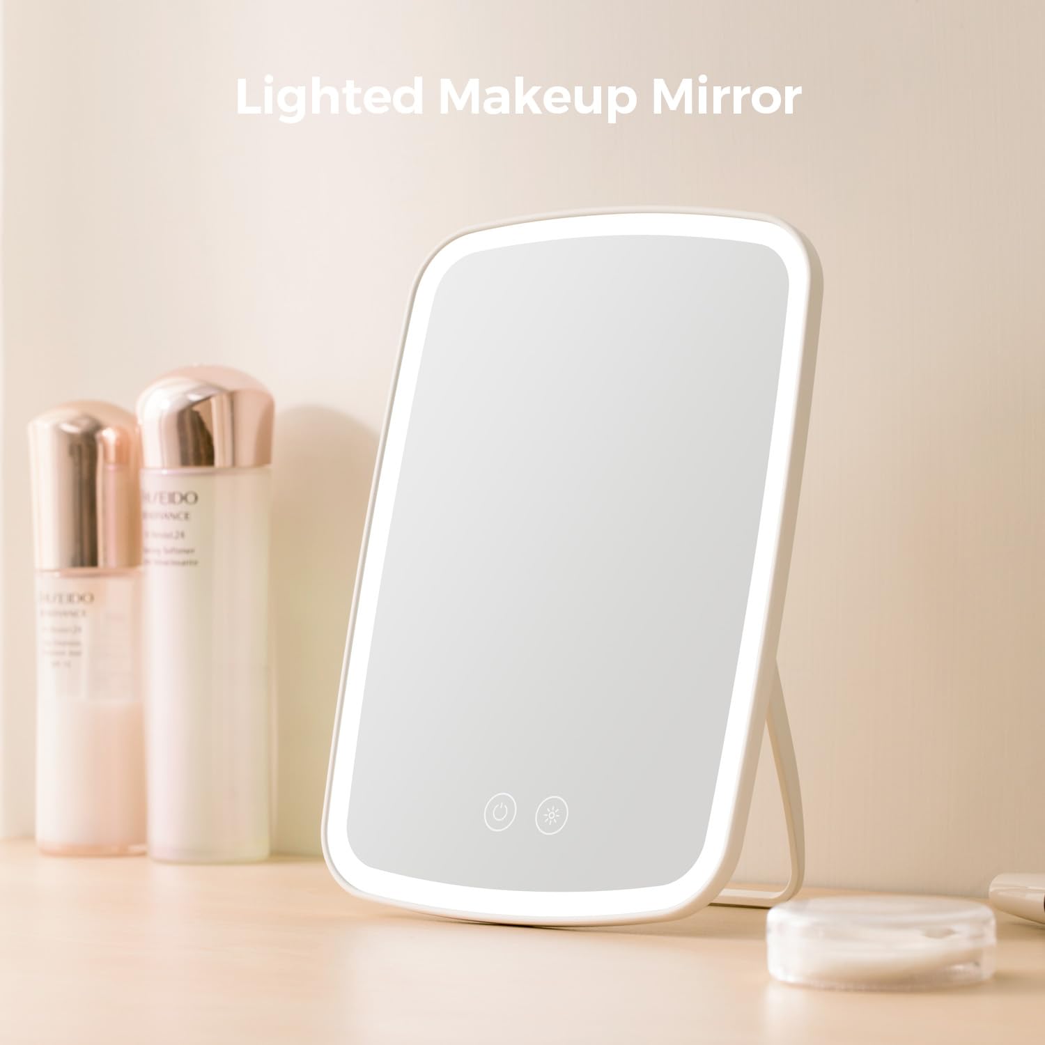 NEZZOE Miroir rechargeable USB-C 1500mAh pour utilisation nomade