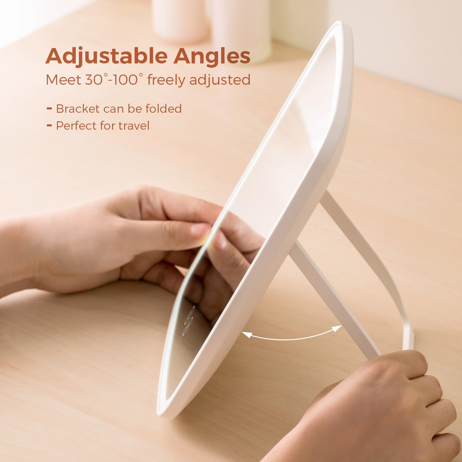 NEZZOE Miroir réglage intelligent et luminosité ajustable