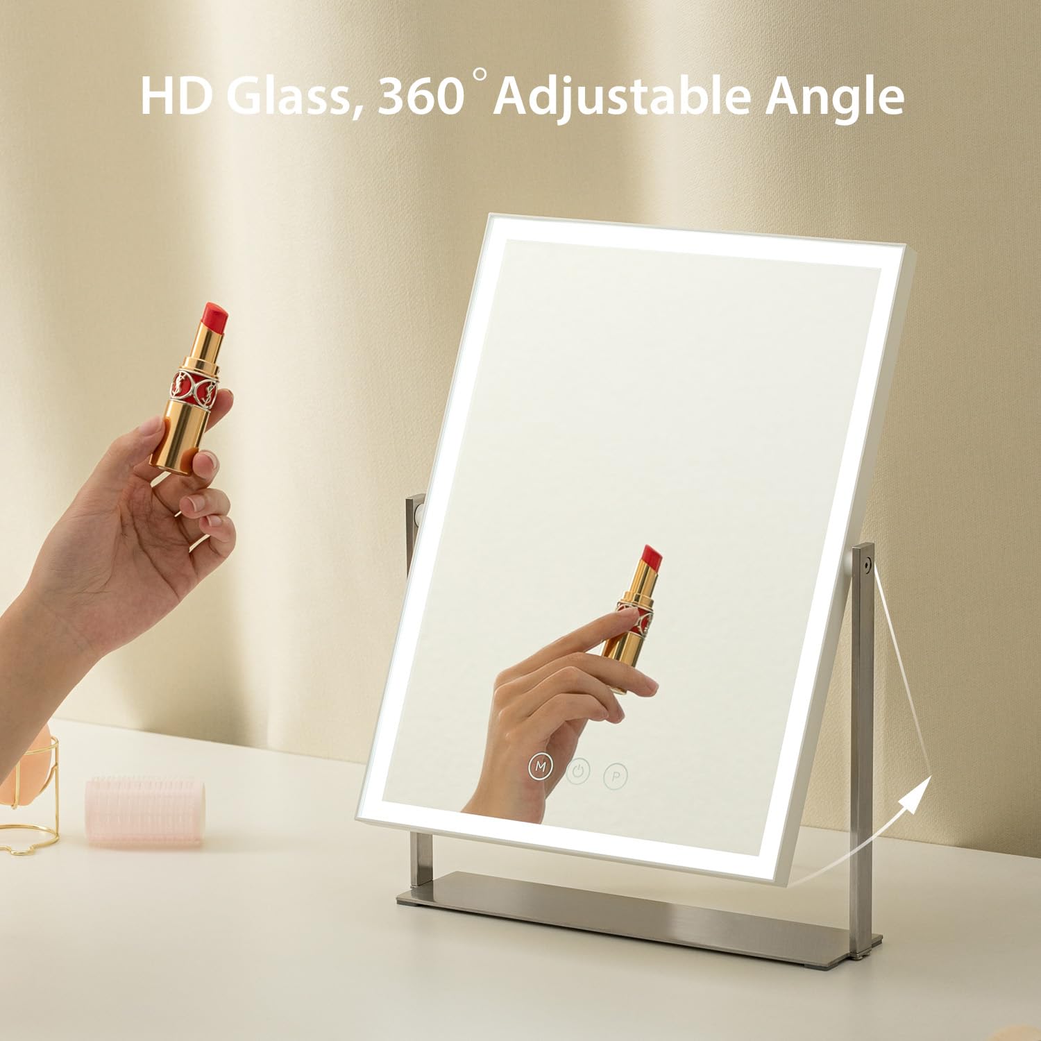 NEZZOE miroir rotation 360° pour un angle parfait lors de l'application.
