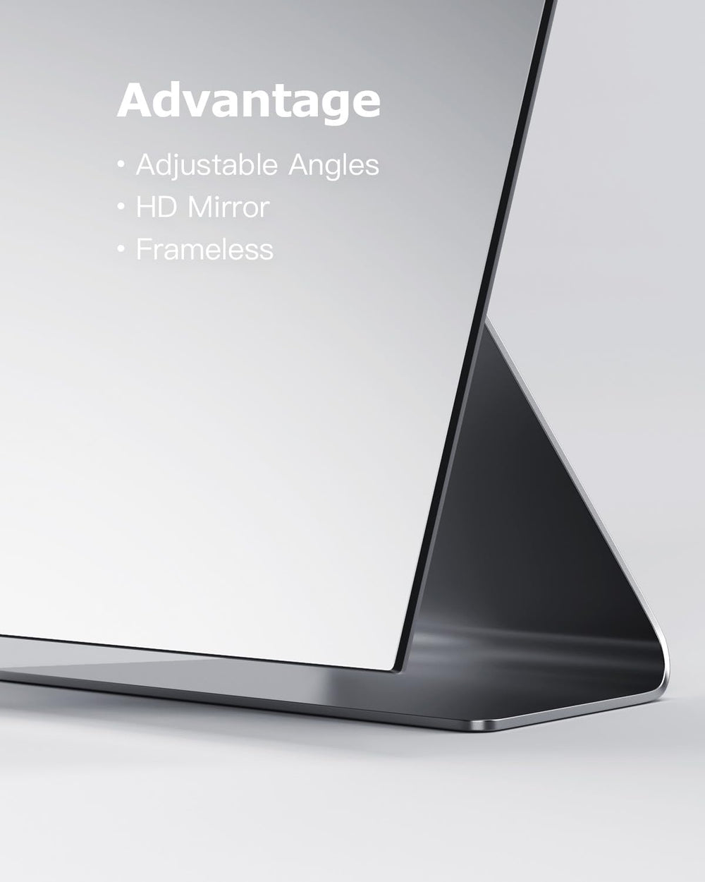 NEZZOE miroir sur comptoir, placement facile sur table ou rebord.