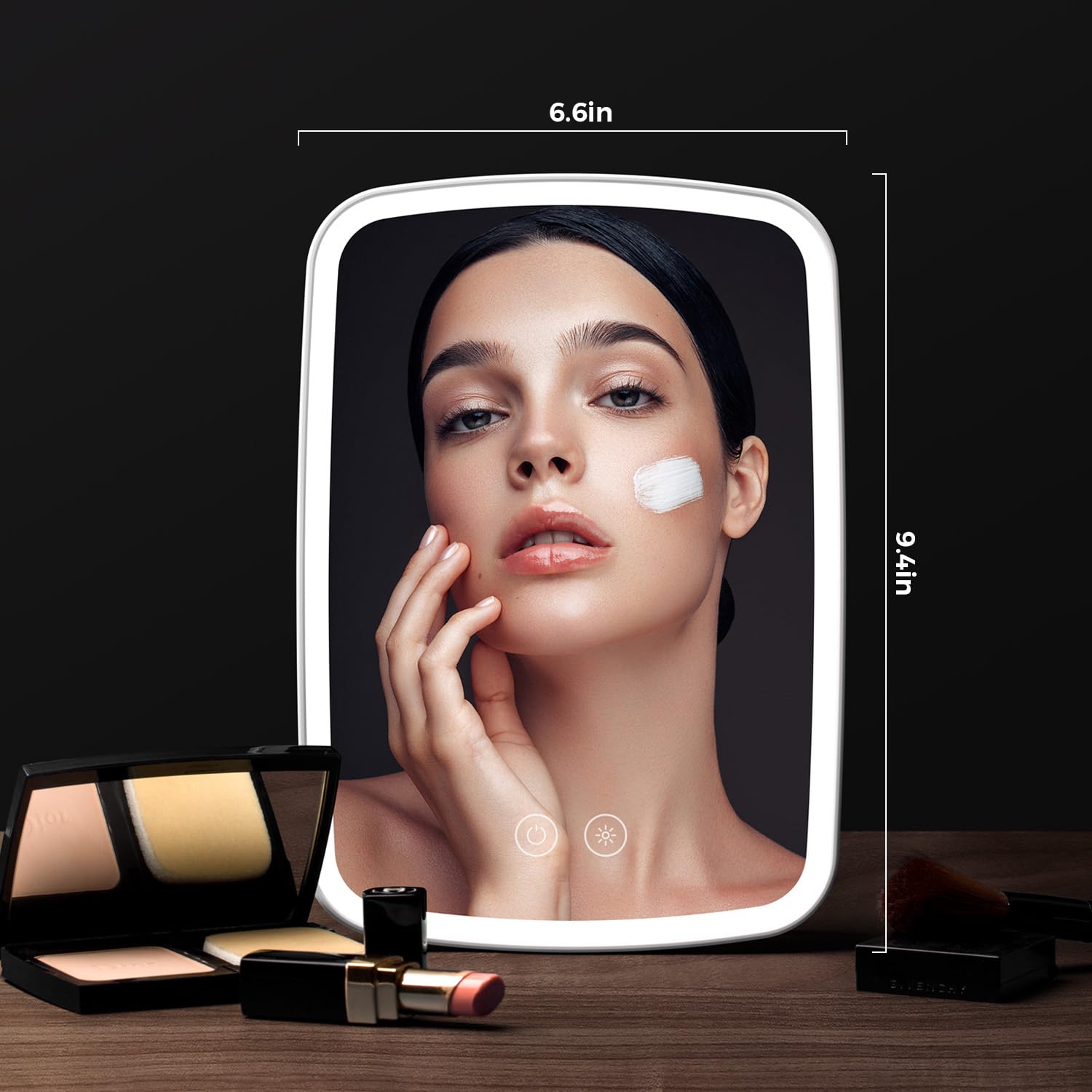 NEZZOE Miroir d’appoint portable pour maison et voyage