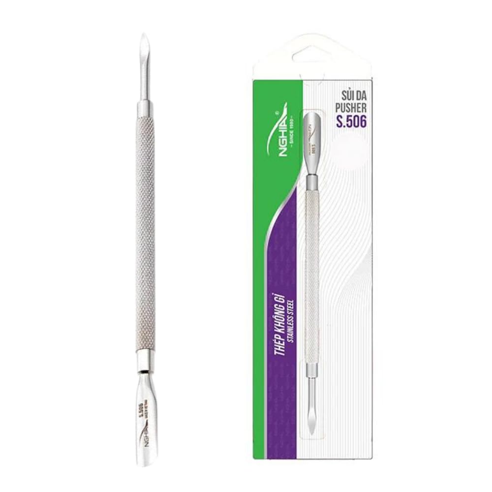 NGHIA Pusher S-506: nettoyeur d'ongles double-face pour un soin précis.