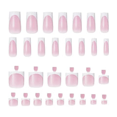 NHIXK ongles blancs effet French tip, pose rapide et élégante.