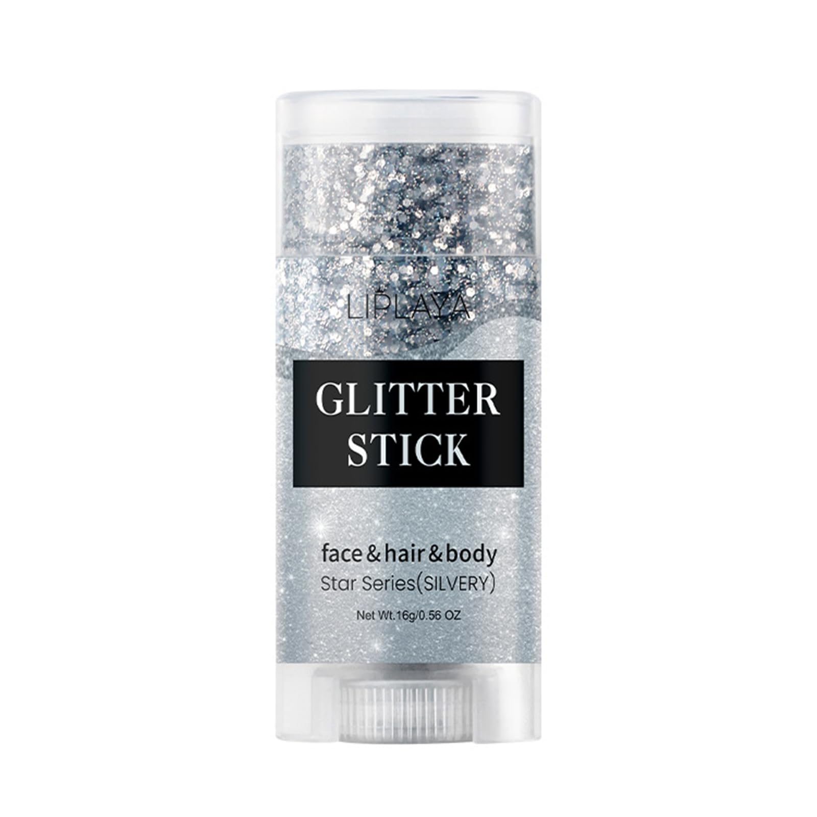 NHIYQF Face et Body Glitter Gel offre une lumière argentée pour visage et corps.