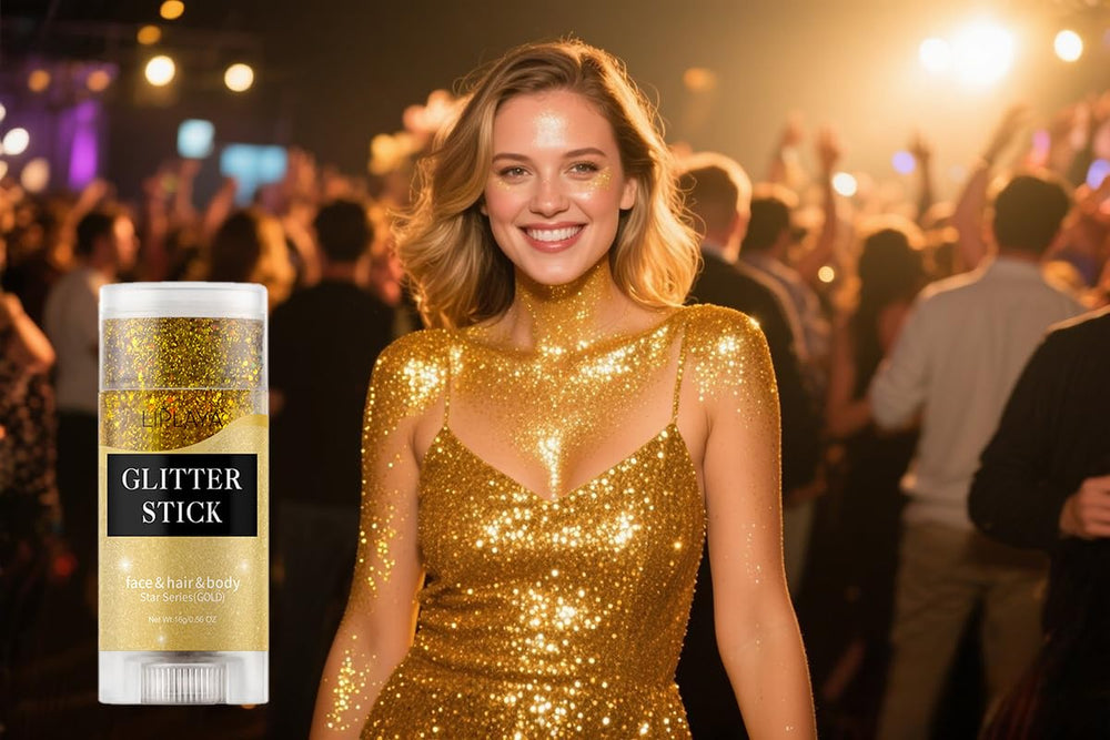 NHIYQF bâton paillettes yeux et cheveux offre brillance durable