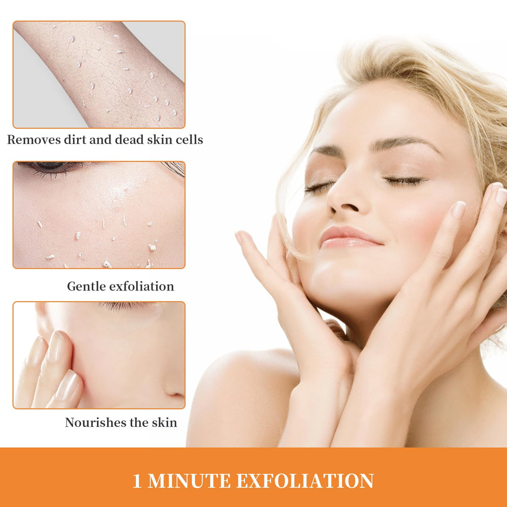 Niaoyun gel exfoliant orange – emballage : produit pratique pour la routine beauté.