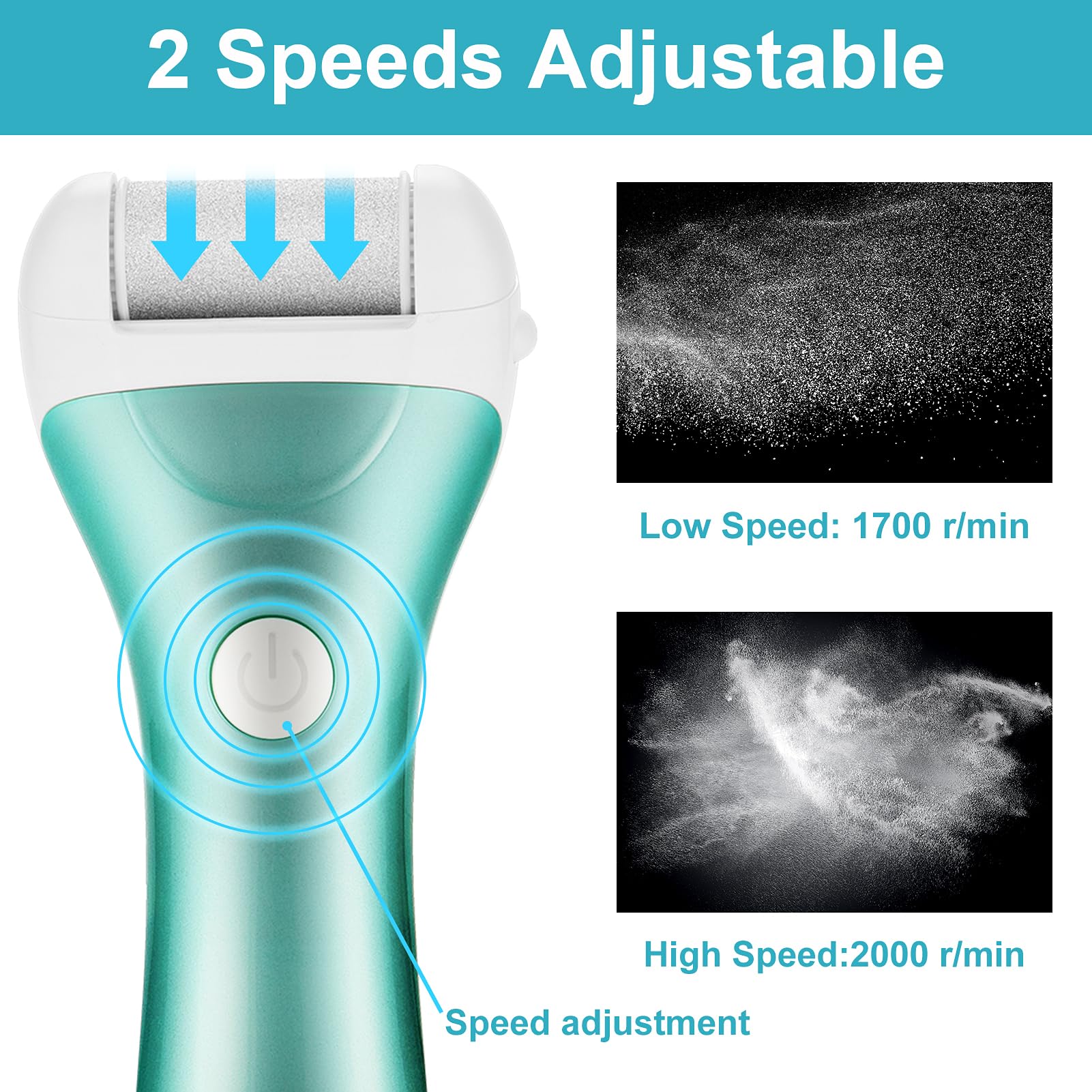 NiceBirdie pied électrique rechargeable via USB, pratique et sans piles.