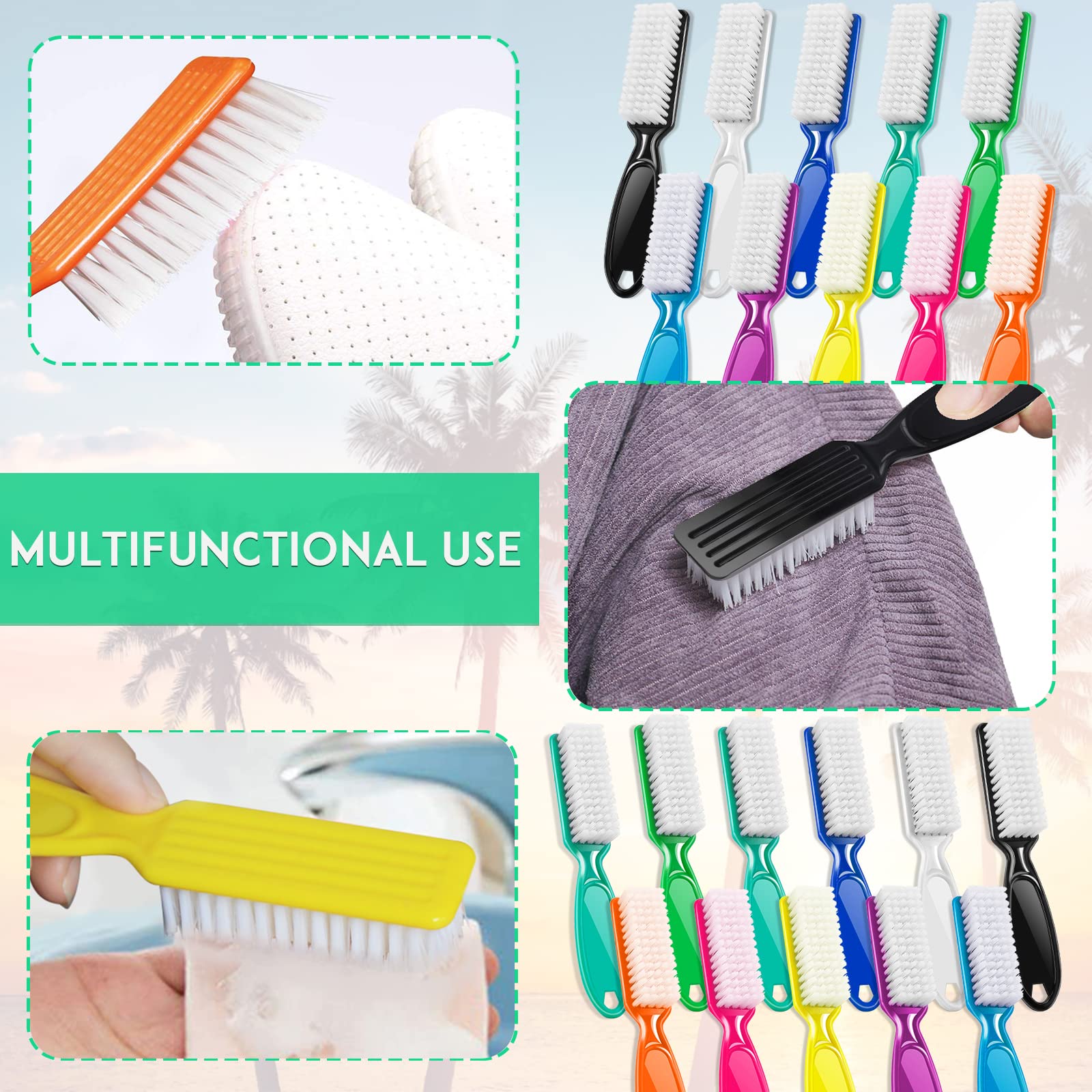 Brosse NICEMOVIC compacte et légère, idéale pour le voyage et le rangement.