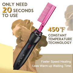 NICEMOVIC poignée ergonomique rose – prise en main confortable lors du coiffage.