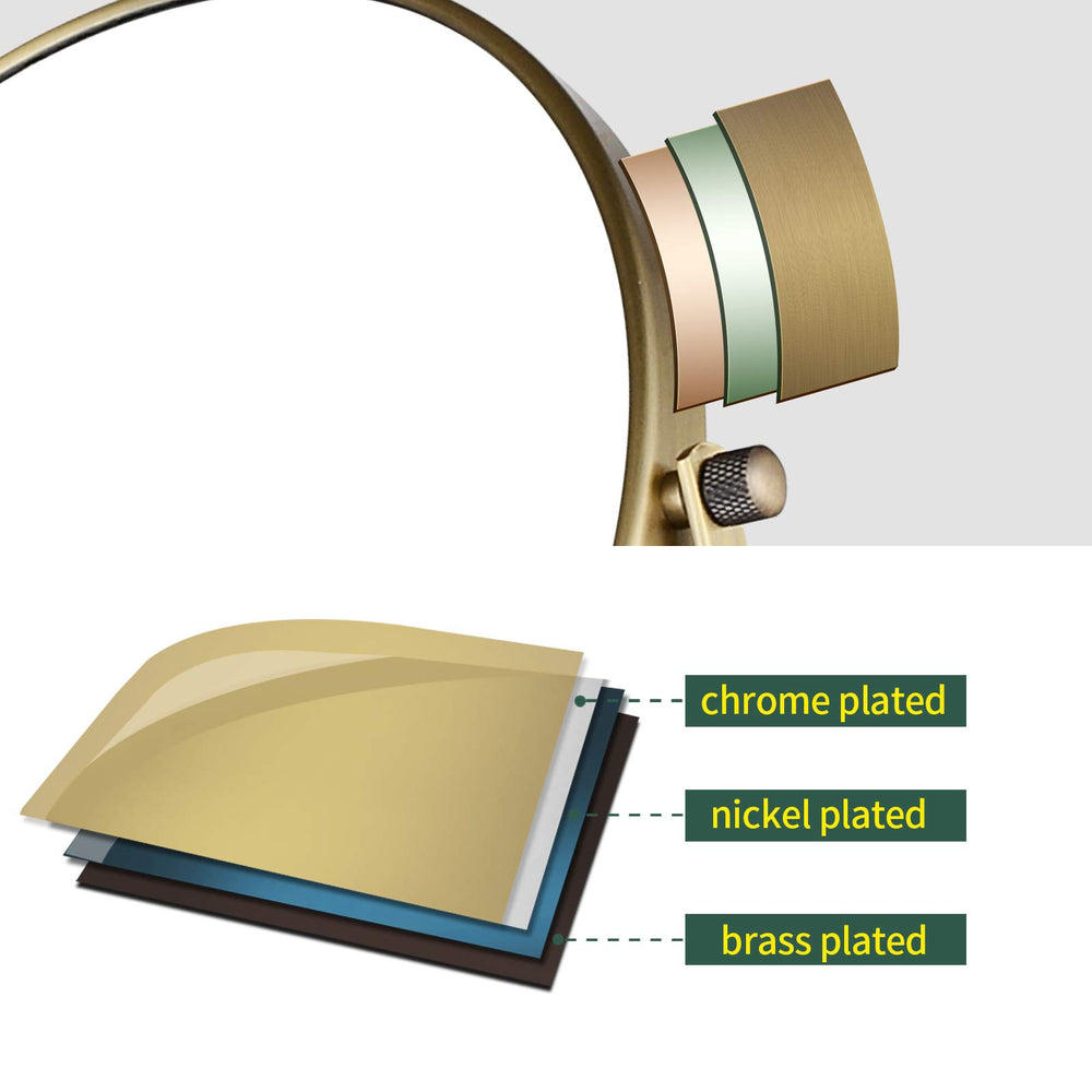 Finition bronze antique du miroir Nicesail pour un style élégant.