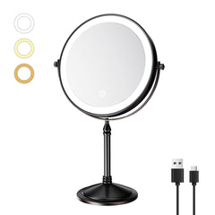 Miroir Nicesail 10x avec grossissement précis pour les détails du maquillage.