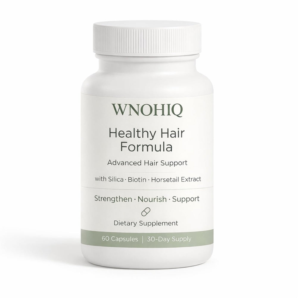Nichalous Formule Cheveux Sains – flacon et gélules faciles à avaler pour la routine quotidienne.