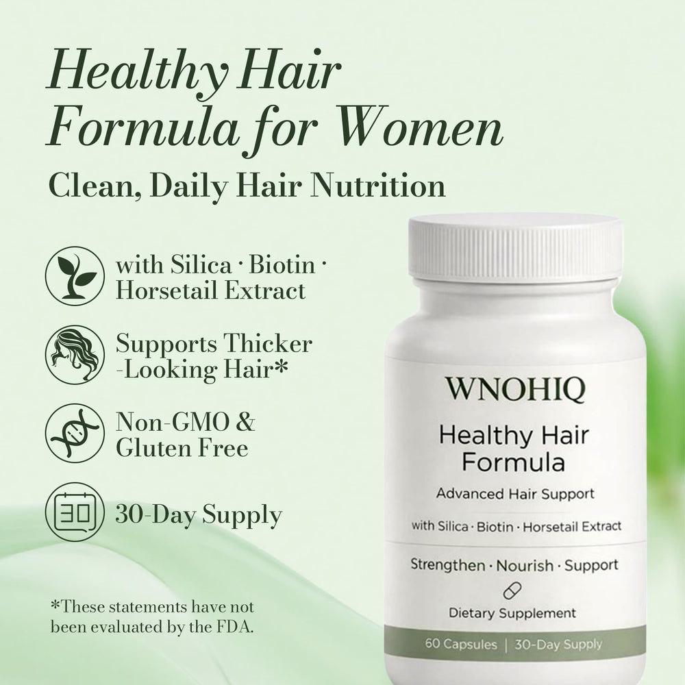 Nichalous Silice Cheveux – capsules visibles soutenant la résistance des cheveux.