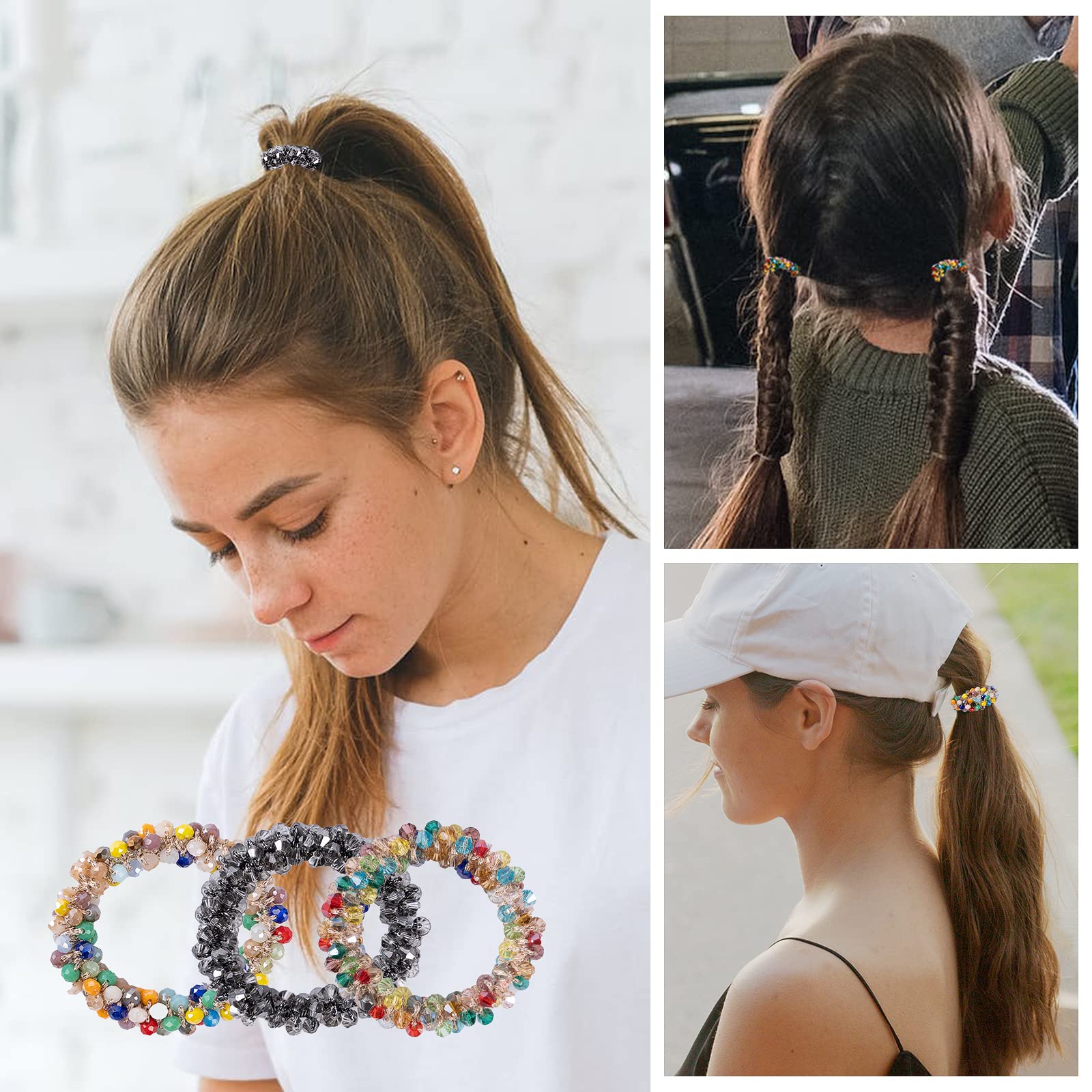 Nicime bijoux-poignet cristal, porté au poignet comme accessoire tendance.