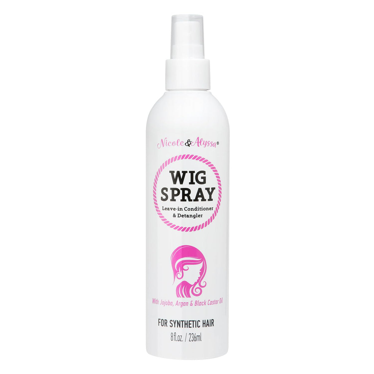 Nicole & Alyssa - spray pour cheveux synthétiques, démêle rapidement sans alourdir.