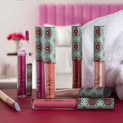 Nicole Miller gloss à lèvres collection, gloss pêche neutre pour tenues quotidiennes